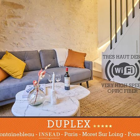 Duplex Standing 7Min➤Fontainebleau-Insead⎮45Min➤Paris Veneux-les-Sablons Exterior foto
