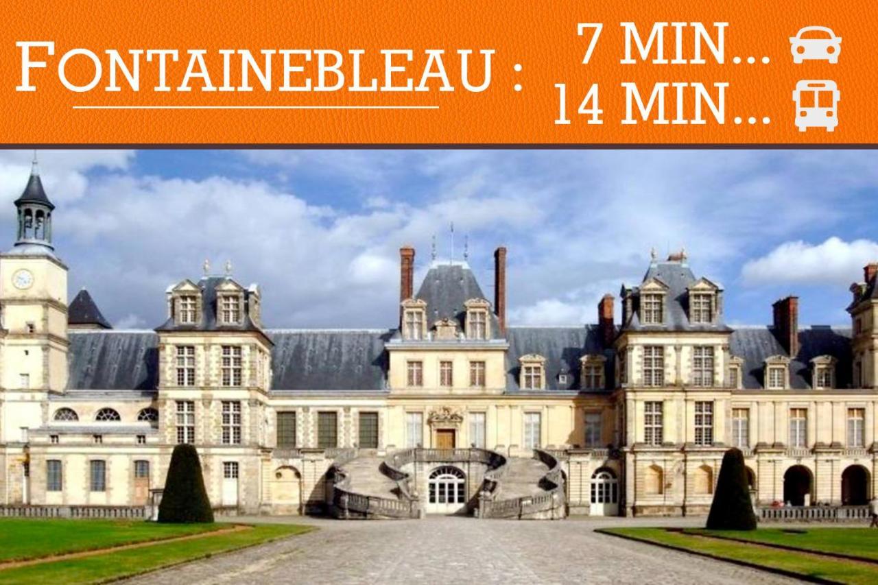 Duplex Standing 7Min➤Fontainebleau-Insead⎮45Min➤Paris Veneux-les-Sablons Exterior foto