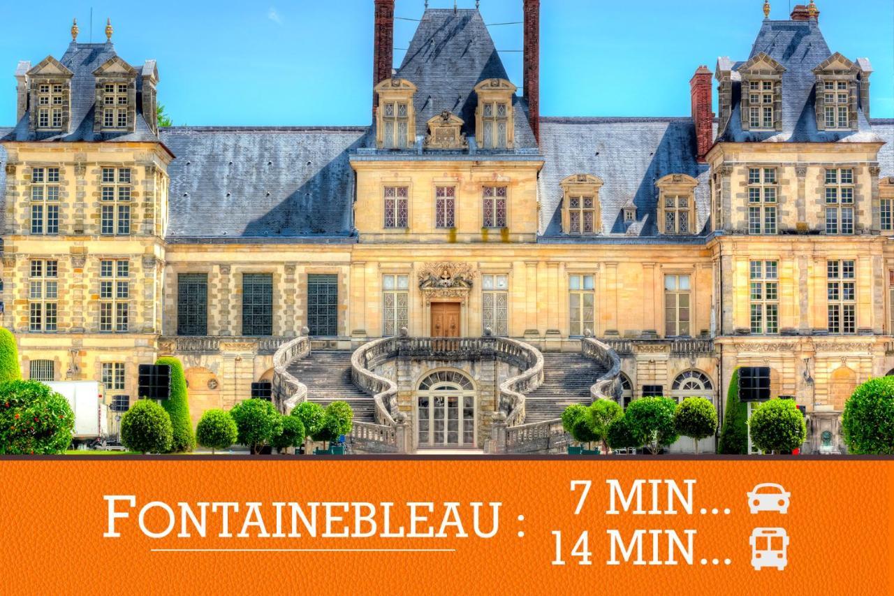 Duplex Standing 7Min➤Fontainebleau-Insead⎮45Min➤Paris Veneux-les-Sablons Exterior foto